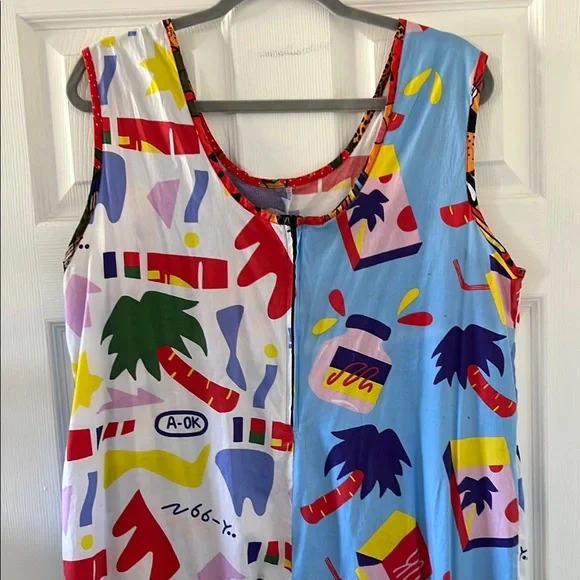 Colorful Graphic Jumpsuit - Nooworks - Picture 2 of 3